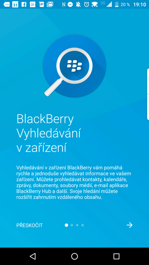 Vyhledávání v zařízení se představuje