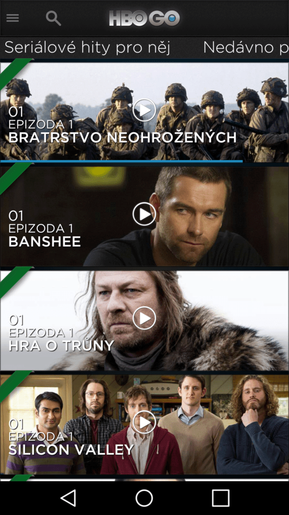 HBO GO aplikace 2