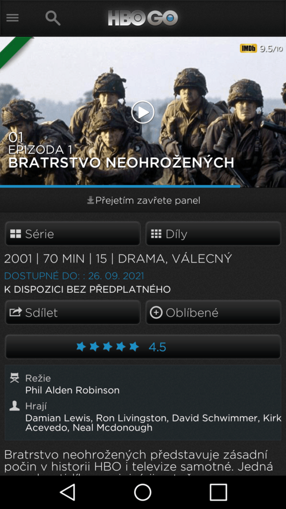 HBO GO aplikace 3