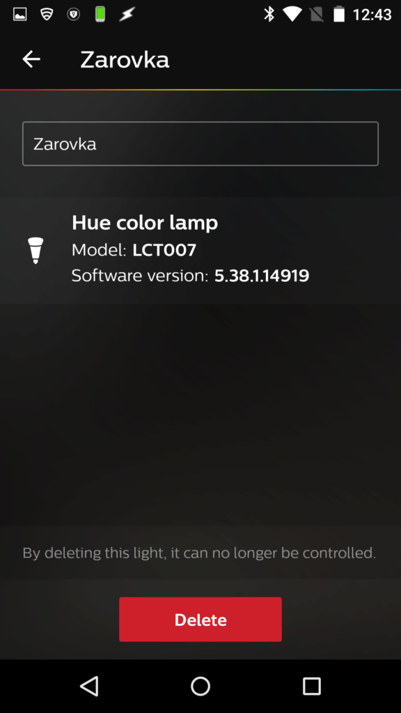 Philips Hue nastaveni svetel 2