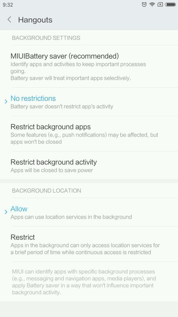 Xiaomi MI MIX baterie nastaveni 3