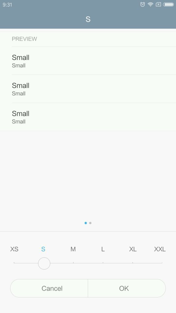 Xiaomi MI MIX displej nastaveni 3