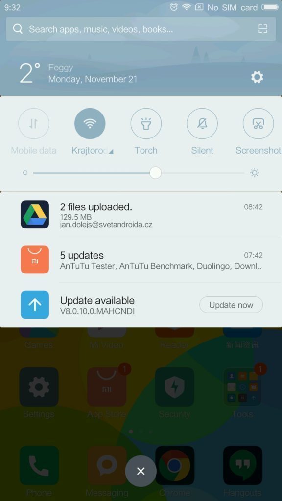 Xiaomi MI MIX system MIUI 8 2