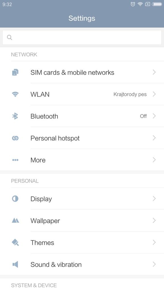 Xiaomi MI MIX system MIUI 8 5