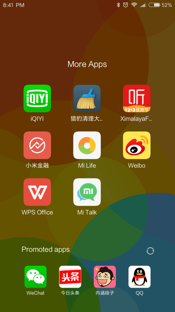 Xiaomi Redmi 4 MIUI 8 aplikace