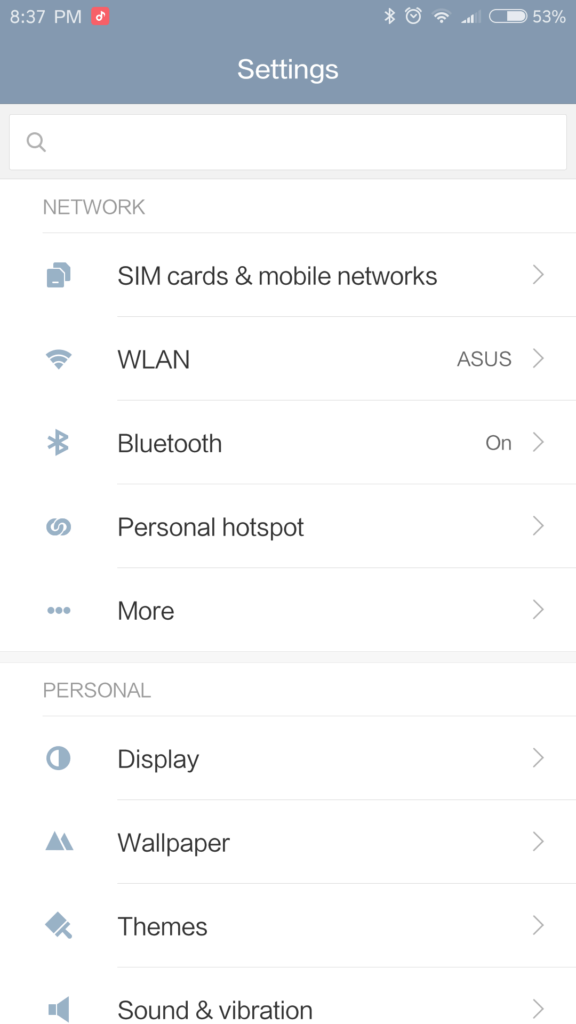 Xiaomi Redmi 4 MIUI 8 nastaveni