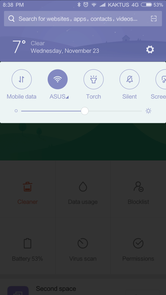 Xiaomi Redmi 4 MIUI 8 notifikace
