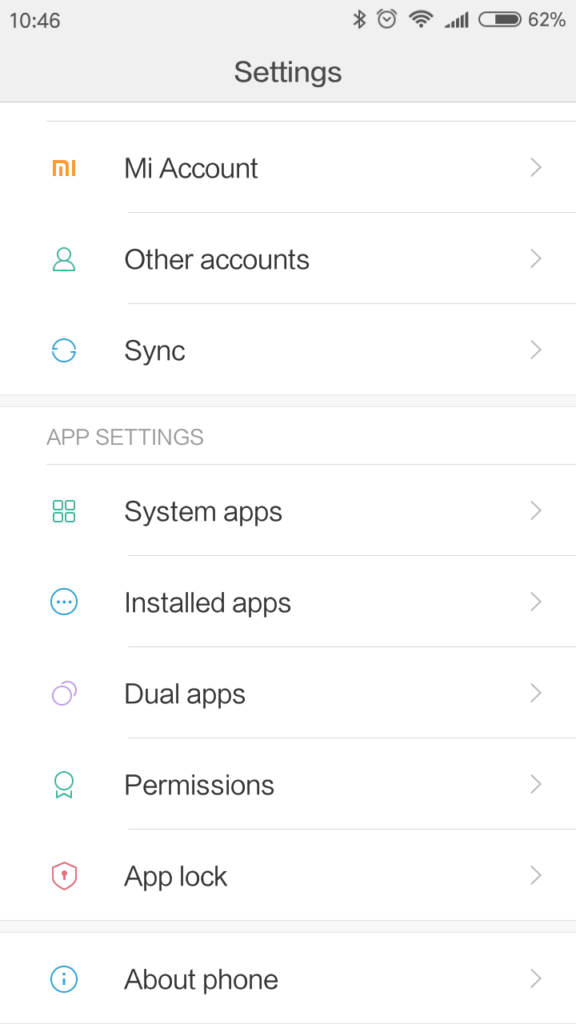 Xiaomi Redmi 4A system MIUI 5