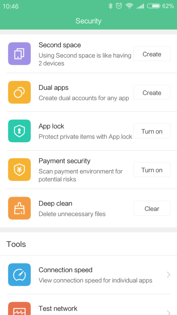 Xiaomi Redmi 4A system MIUI 7