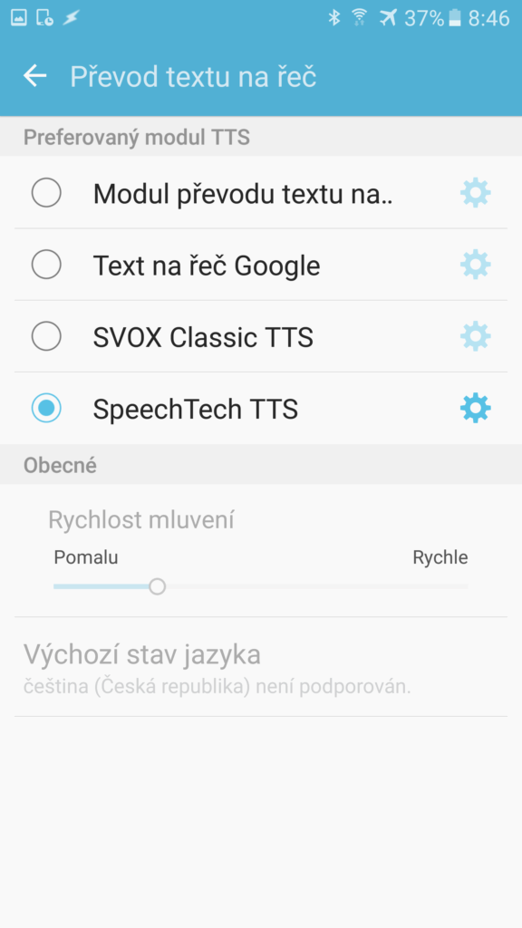 Chytra domacnost hlasovy vystup nastaveni tts 11