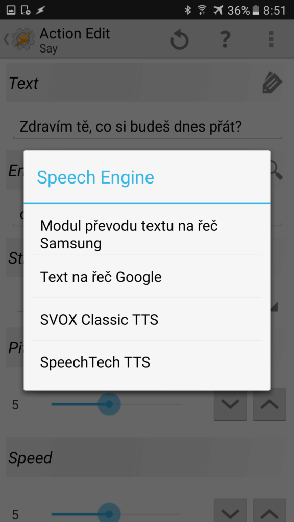 Chytra domacnost hlasovy vystup task 3