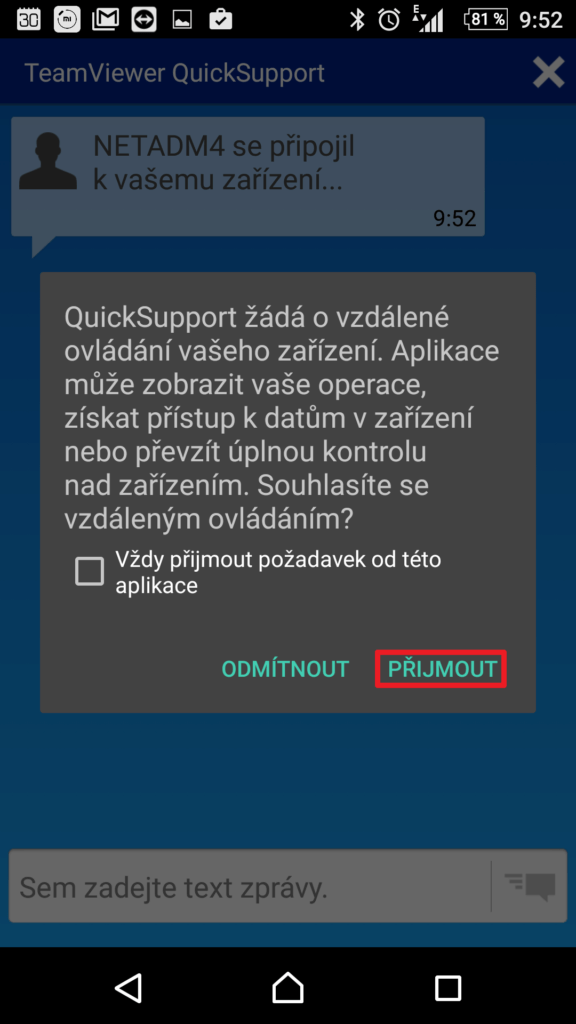 Přijmout