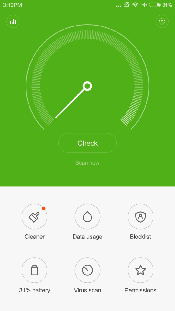 Xiaomi Redmi Note 3 systém security