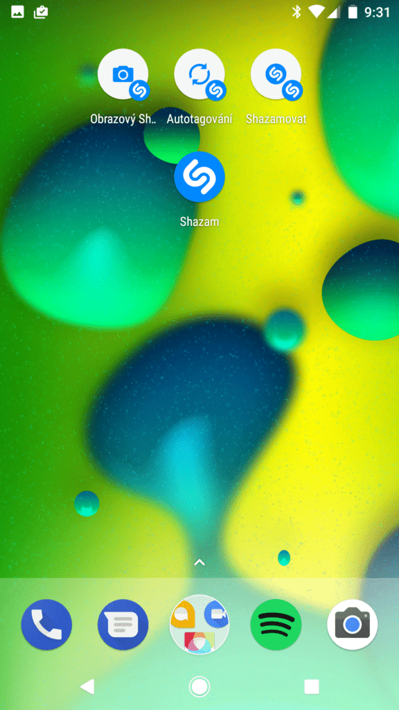 Aplikace Shazam nové zkratky na ploše 1