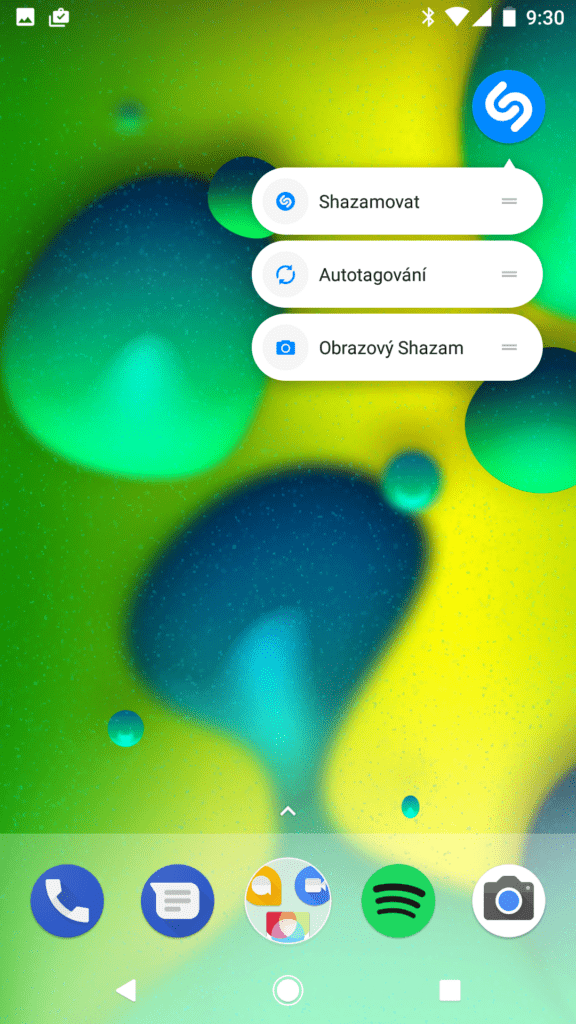 Aplikace Shazam nové zkratky na ploše 2