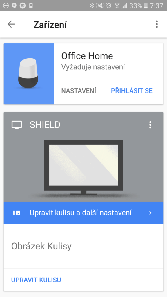 Google Home spárování 1