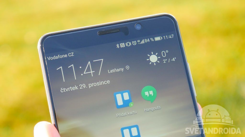 Huawei Mate 9 konstrukce horni cast