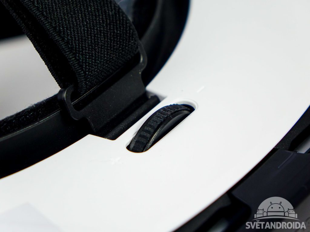 Samsung Gear VR Lite SM R322 konstrukce kolečko ostření