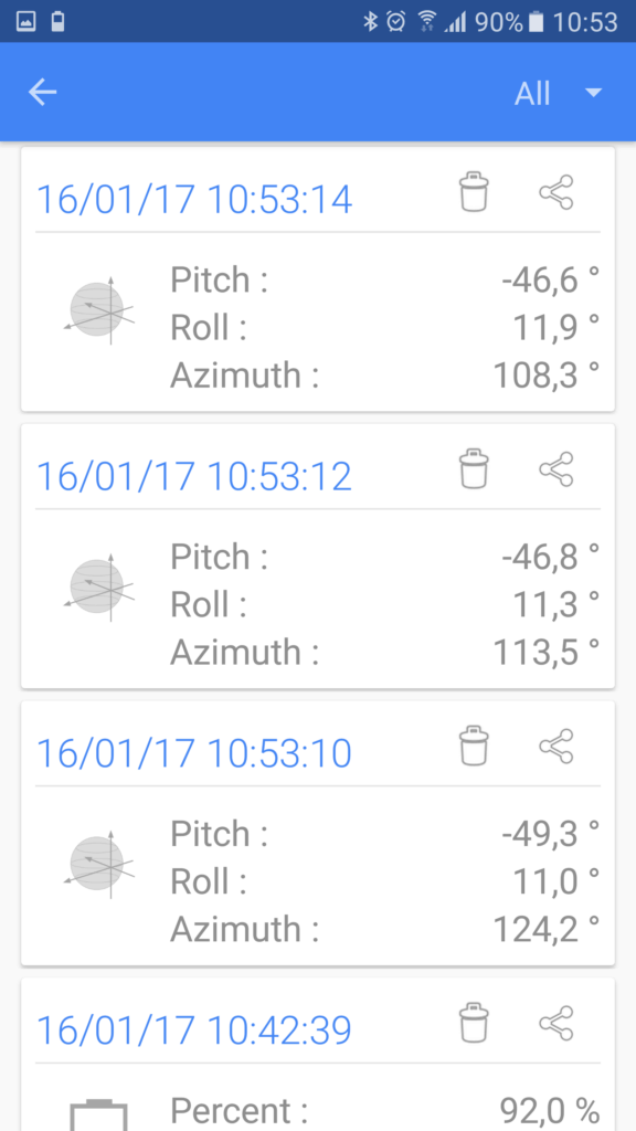 Sensors Multitool aplikace senzory 10
