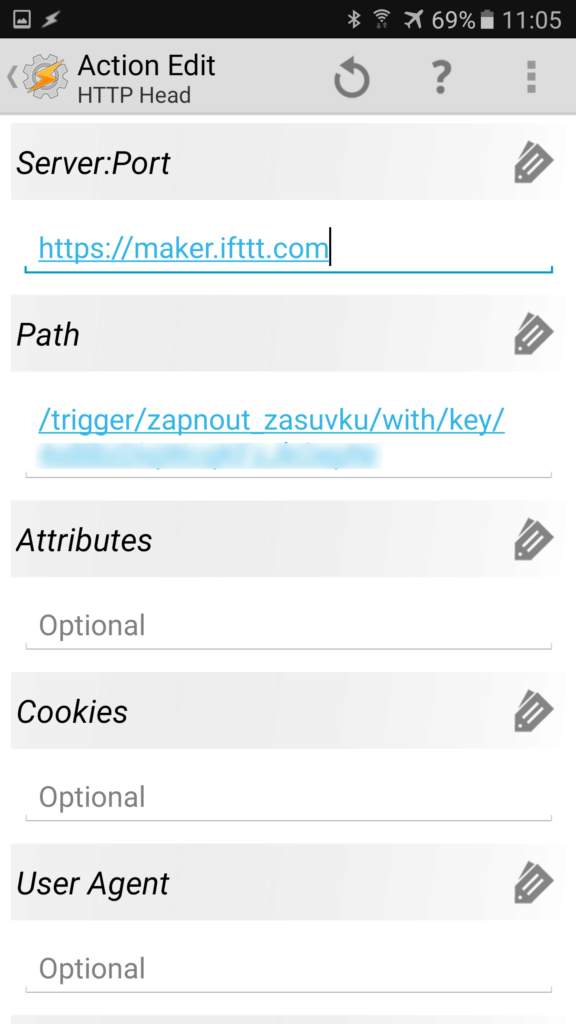 Tasker IFTTT pravidlo 4
