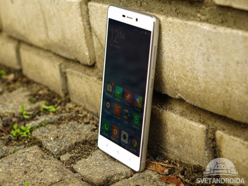 Xiaomi Redmi 3 konstrukce pohled zepředu 3