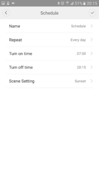 Xiaomi Yeelight LED aplikace nastaveni 1