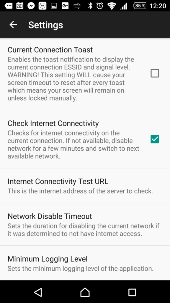 Nastavení aplikace WiFi Prioritizer