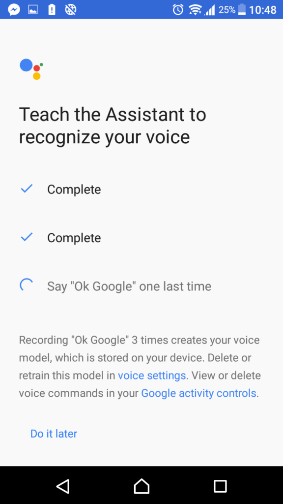 Google Assistant Sony Xperia 2