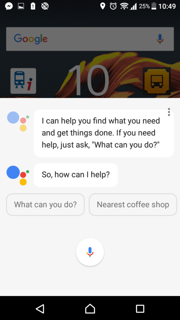 Google Assistant Sony Xperia 3