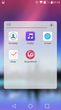 LG K4 2017 LG aplikace