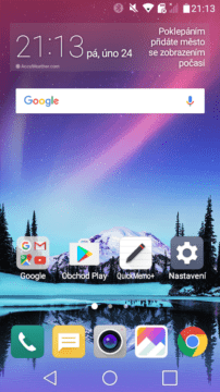 LG K4 2017 menu
