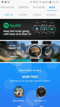 Samsung Gear S3 aplikace 2