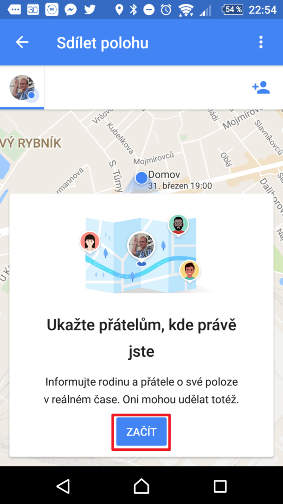 Potvrďte, že chcete začít
