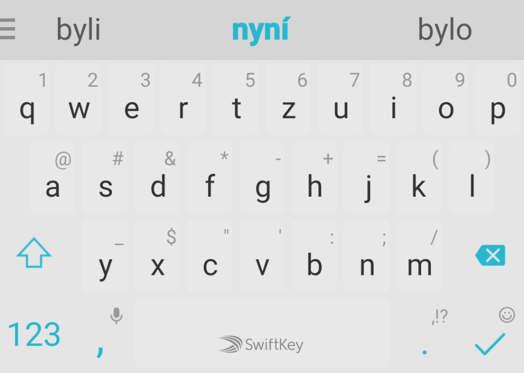 SwiftKey Beta vylepšuje psaní tahem