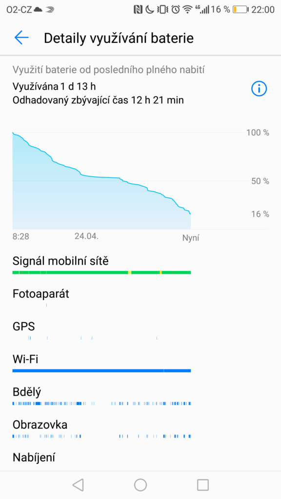 Honor 8 Pro vydrz baterie nastaveni 1