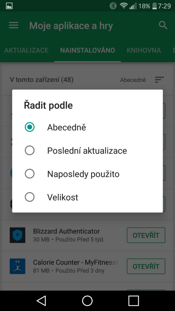 Moje aplikace Google Play 2