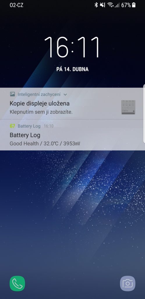 Recenze Samsung Galaxy S8 systém domácí lockscreen