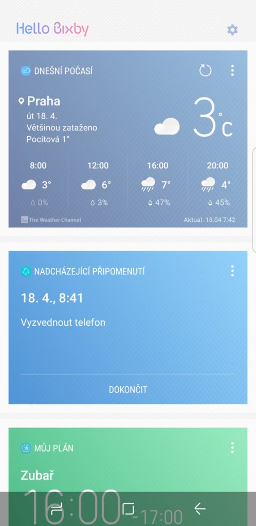 Samsung Galaxy S8 recenze Bixby