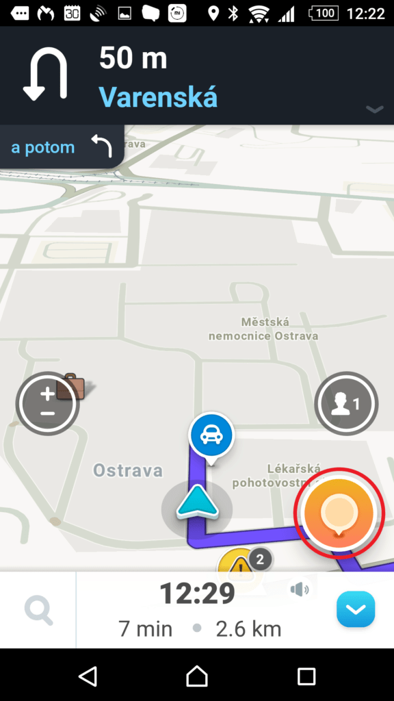 Klepněte na oranžové tlačítko