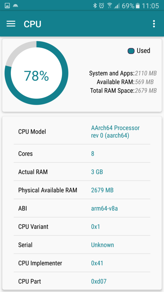 Aplikace My Device hardware 1