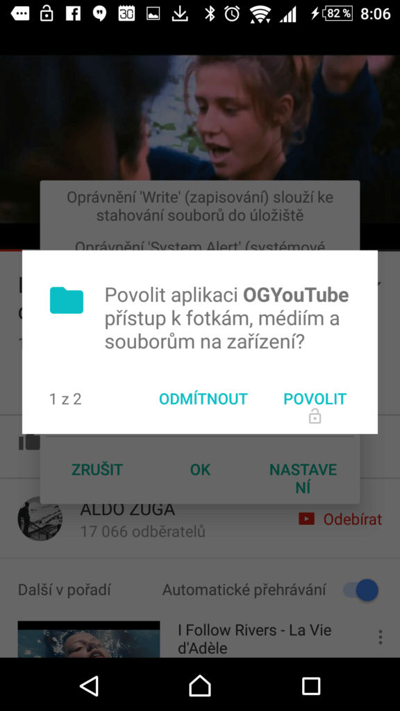 Požadavek na přístup k úložišti