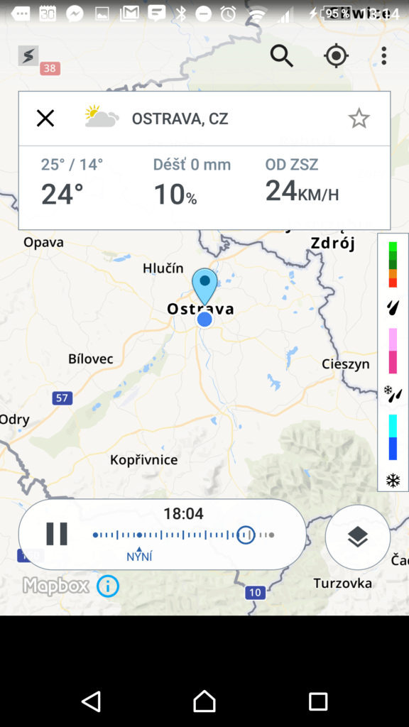 Srážkový radar