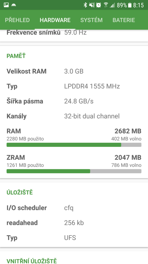 Aplikace DevCheck 5