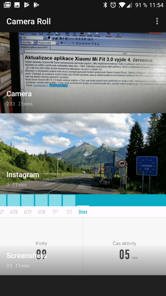 Aplikace Camera Roll