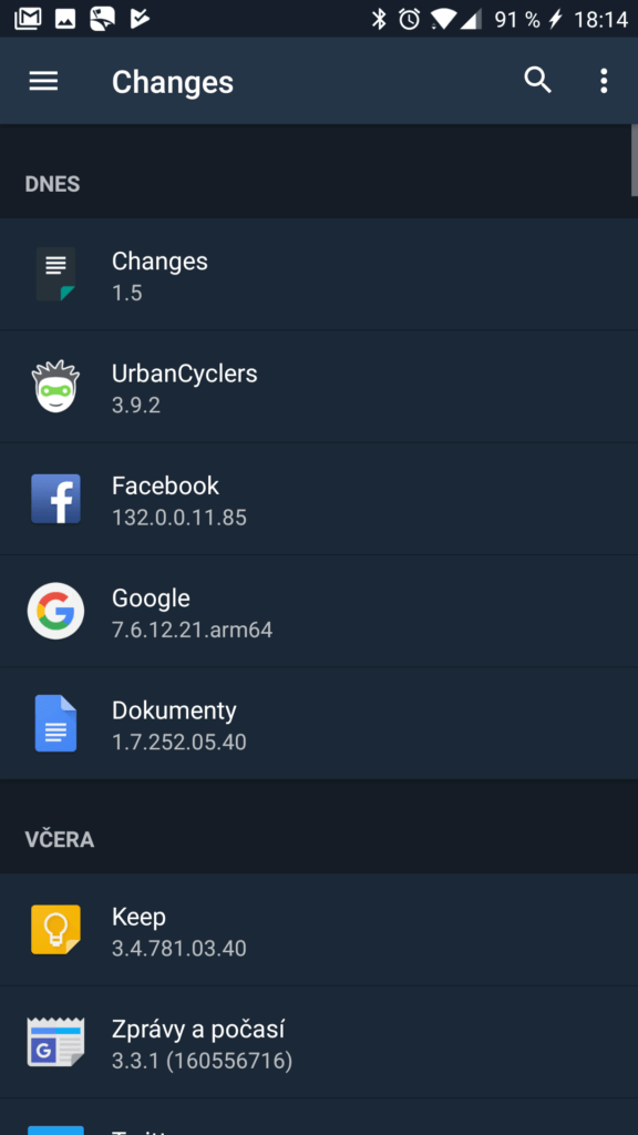 Noční grafické téma