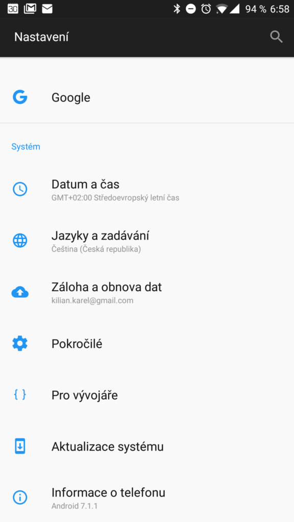 Sekce Pokročilé