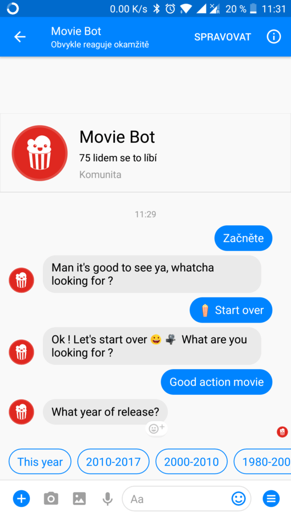 facebook messenger skryte funkce boti