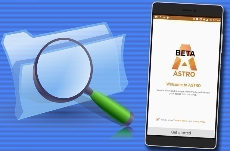 ASTRO File Manager BETA správa souborů v novém ico