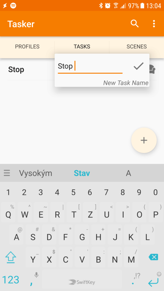Automatizace Tasker sleep timer 1