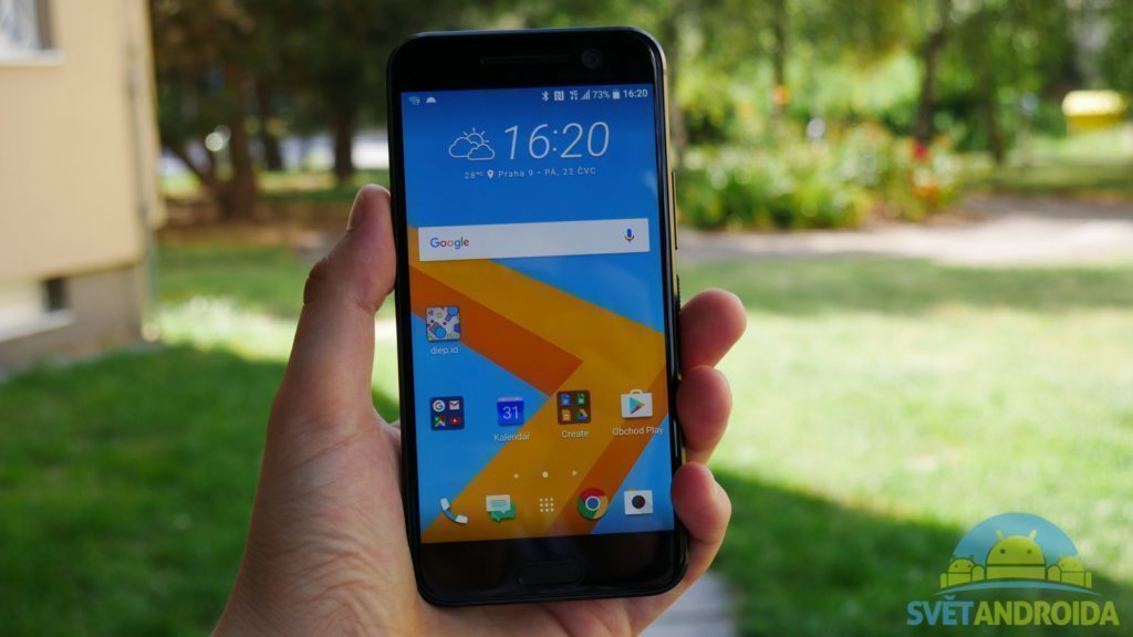 HTC 10 - konstrukce, držení telefonu